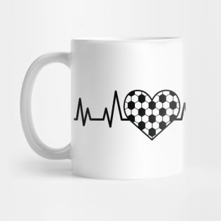 Heartbeat Pulse - Football / Soccer Mug